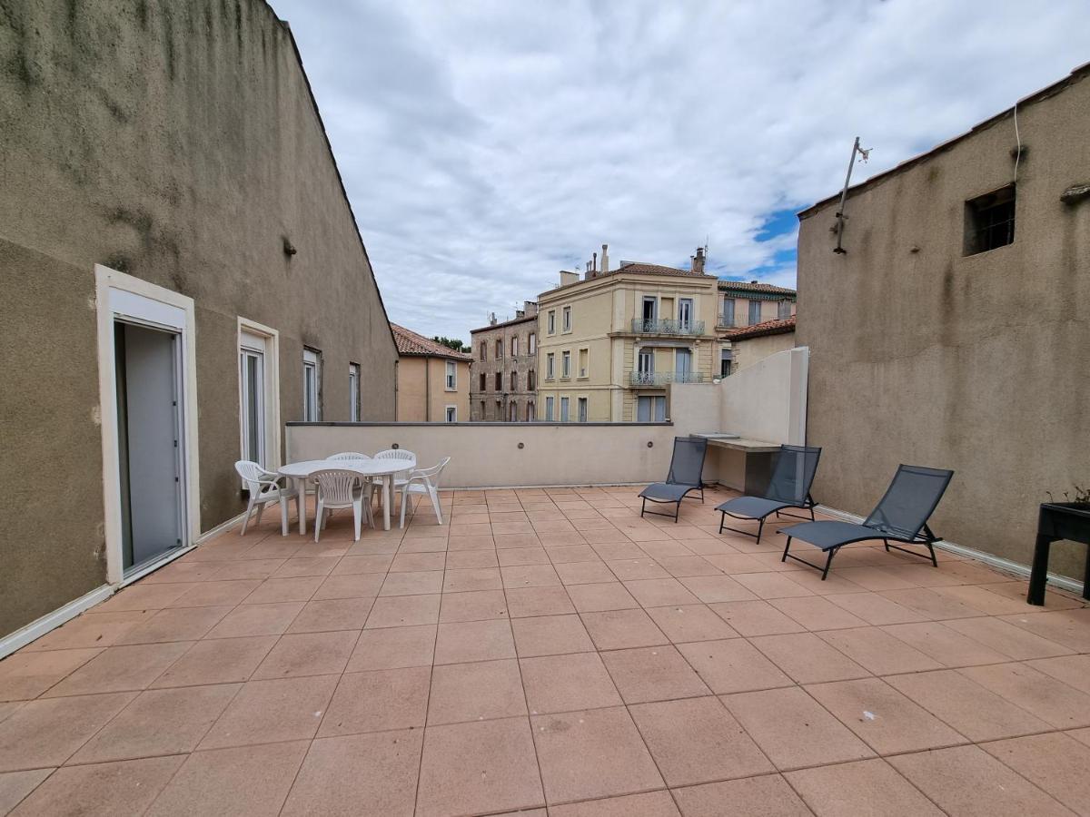 T4- Terrasse 50M², Garage, Centre-Ville Narbonne Dış mekan fotoğraf